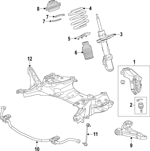 Front Suspension for 2015 Jeep Cherokee #0