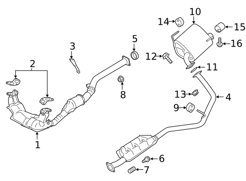 Exhaust Components for 2024 Subaru Forester #0