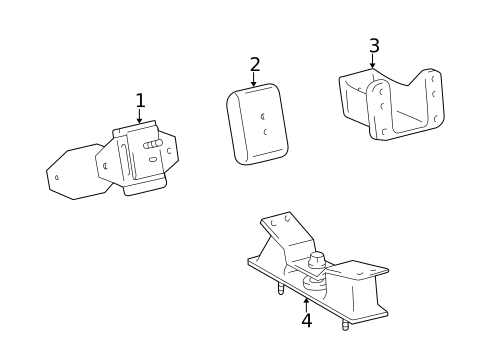 Engine & Trans Mounting for 2007 Lexus LX470 #0