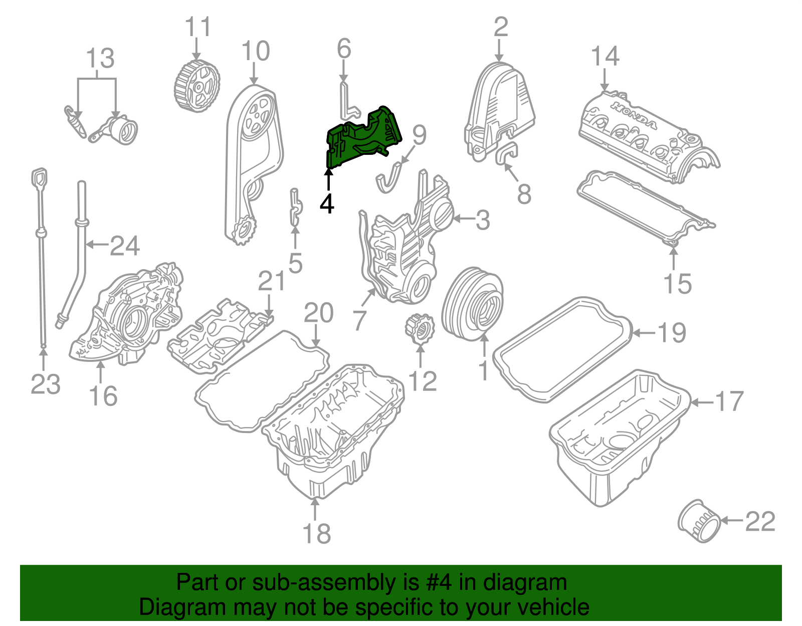 ホンダ(HONDA) プレリュード パーツカタログ 8版 Hood-Release-Latch-Handle-