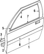 75111SD2A00ZZ - Body: Outer Panel for Acura: Integra Image