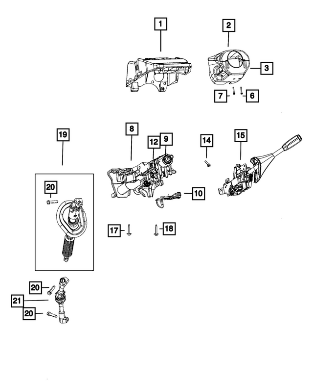 7LG40ZDMAA - : Steering Column Shroud for Mopar Image