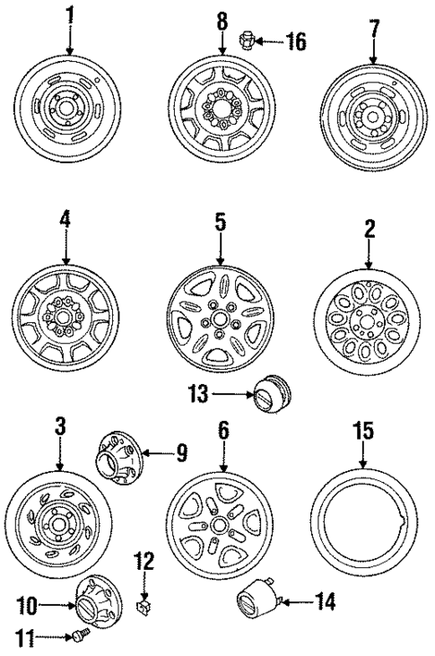 Wheels for 1996 Mazda B4000 #0