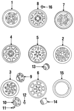 ZZM337600 - : Wheel, Steel for Mazda: B2300, B3000, B4000 Image