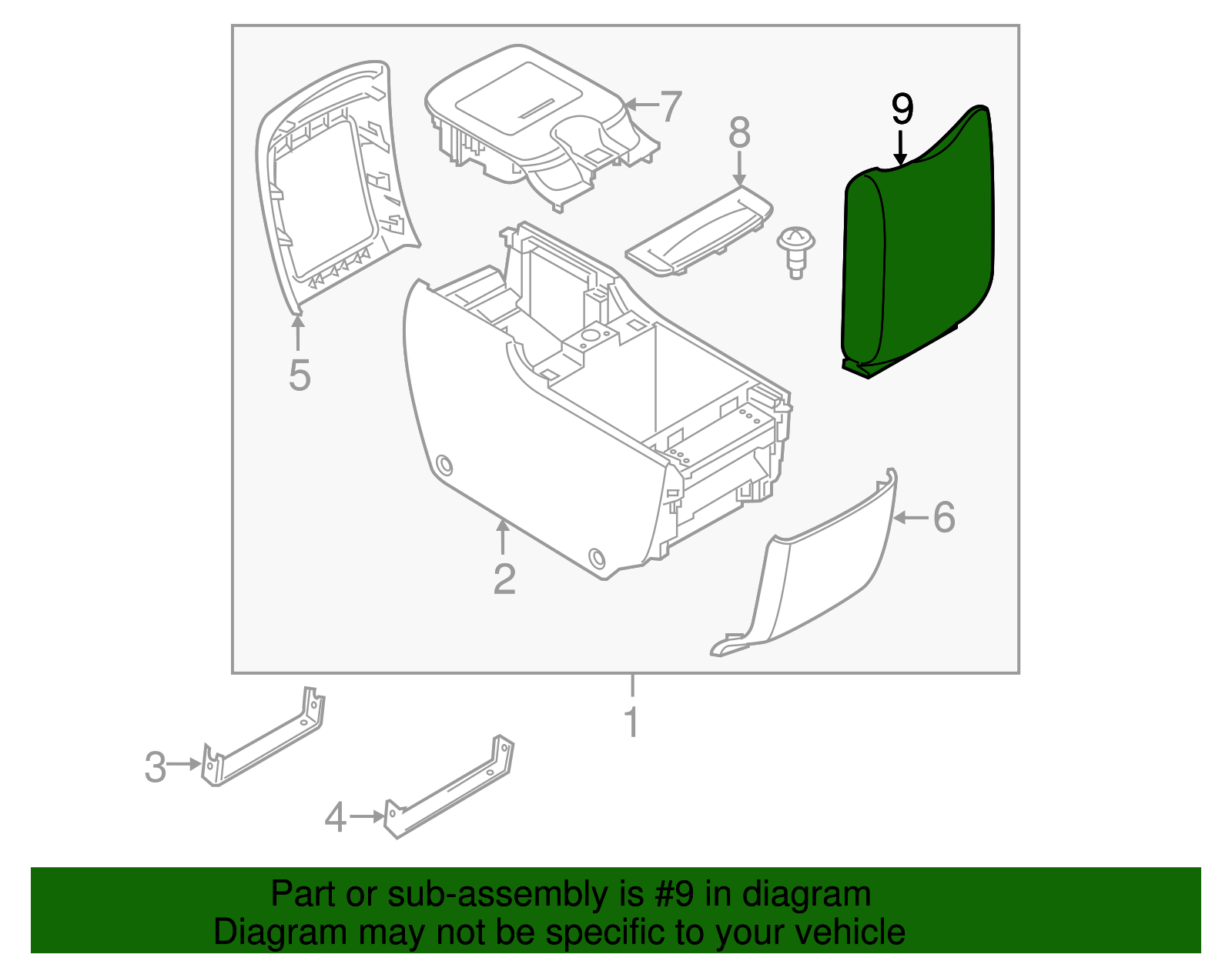 Armrest Door - Nissan (K6921-1A62A)