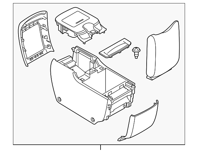 Rear Console - Nissan (K6950-1A62A)