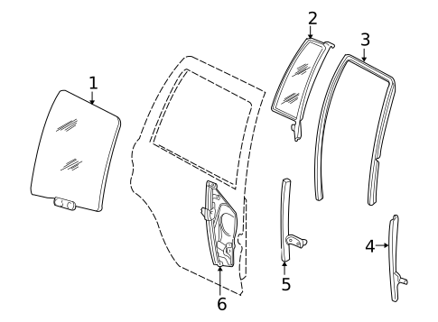 Rear Door for 2002 Jeep Grand Cherokee #0