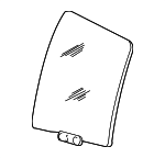 55136036AB - : Movable Glass for Jeep: Grand Cherokee Image