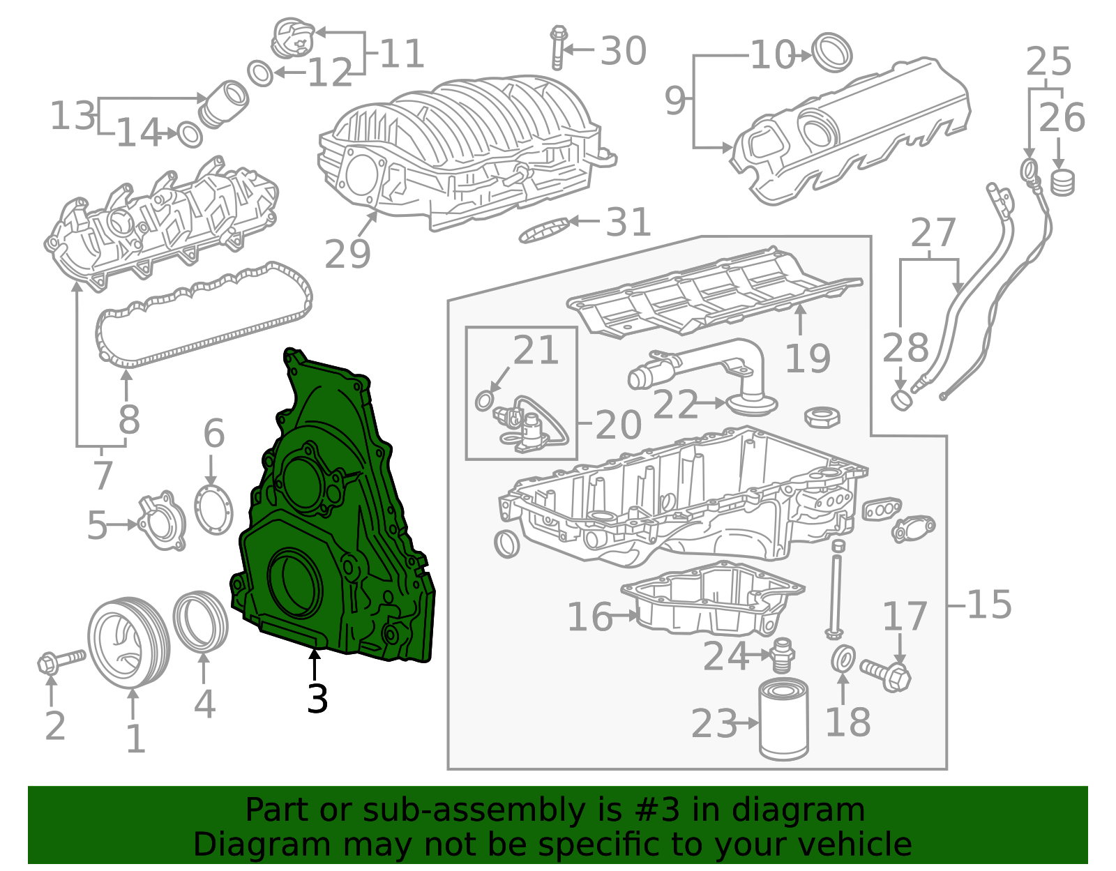 Engine Front Cover 12691692 GM | GMPartsDirect.com