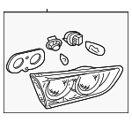 8330A476 - Electrical: Combo Lamp Assembly for Mitsubishi Image