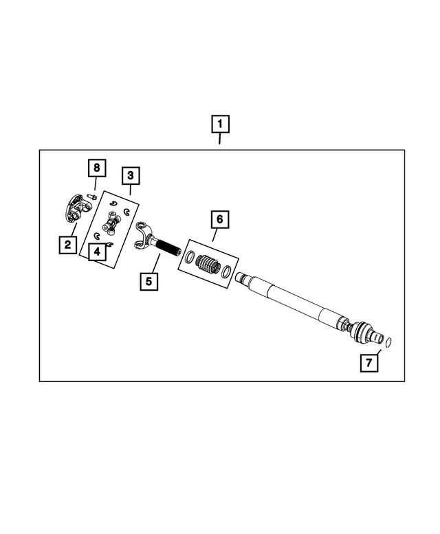 68446620AA - Differential and Drive Line: Drive Shaft Flange for Mopar Image