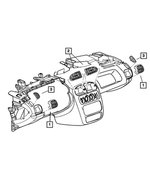 QT56WL5AA - Air Conditioning &amp; Heater: Air Outlet for Dodge: Neon Image