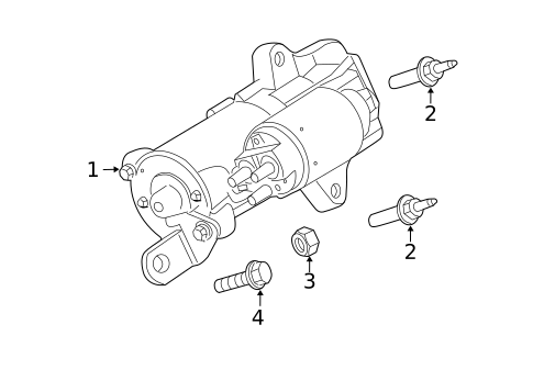 Starter for 2012 Ford Escape #0