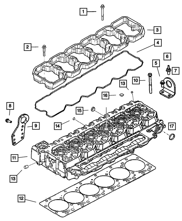 3928873 - Engine 6.7L Cummins (Diesel): Hex Head Bolt, Mounting for Mopar Image