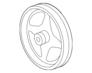 STP361 - Steering: Motorcraft™ Power Steering Pump Pulley for Ford Image
