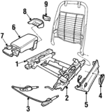 16806725 - Body: Seat Adjuster for Pontiac: Grand Prix Image