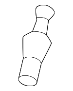 86638KG040 - Body: Washer Hose Connector for Subaru Image