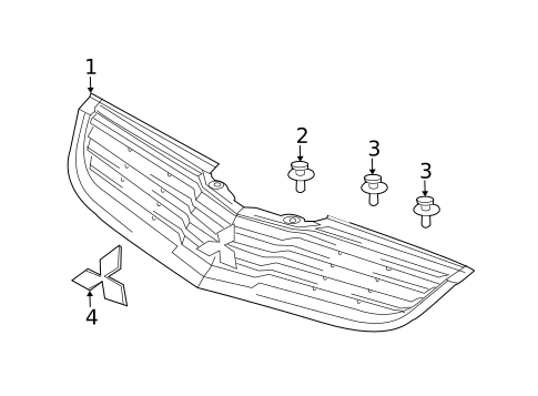 Grille & Components for 2007 Mitsubishi Galant #0