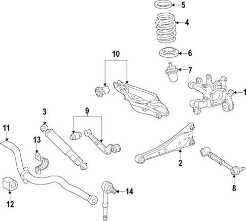 Rear Suspension for 2020 Lexus NX300h #0