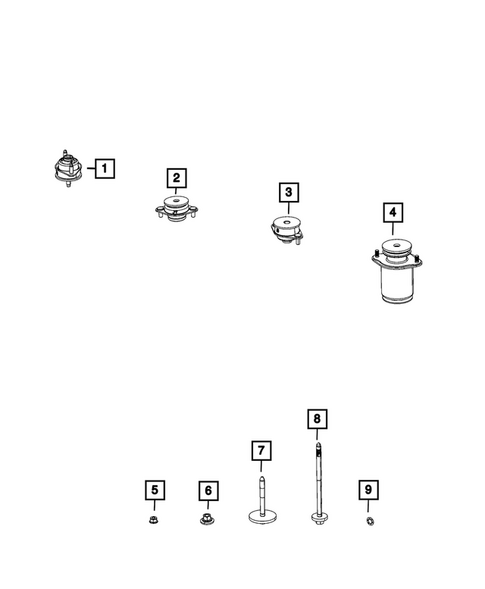 Body Hold Down for 2025 Jeep Gladiator #0