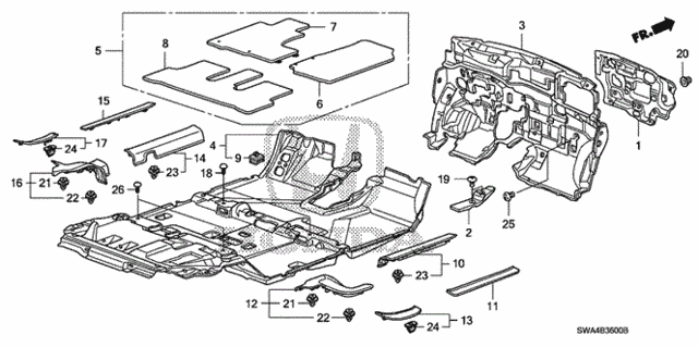 Floor Mat for 2007 Honda CR-V #0