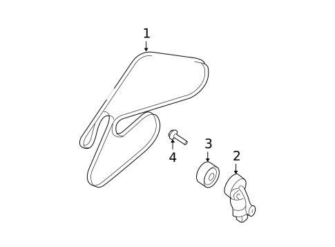 Belts & Pulleys for 2009 Hyundai Santa Fe #0