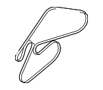 252123C100 - Cooling System: Serpentine Belt for Hyundai: Azera, Entourage, Genesis, Genesis Coupe, Santa Fe, Sonata, Veracruz Image