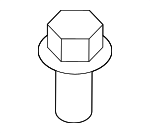 91560SYAJ01 - Body: Sill Molding Fastener for Honda: Accord, Accord Crosstour, CR-V, CR-Z, Crosstour, Element, Fit, Insight, Odyssey, Pilot Image