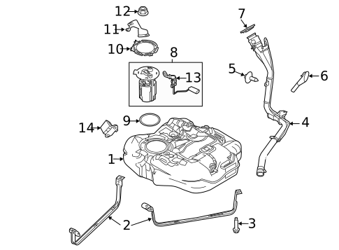Hardware, Fasteners & Fittings for 2013 Ford Focus #0