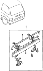 E7GZ13550A - Electrical: License Lamp for Ford: Festiva | Mercury: Tracer Image