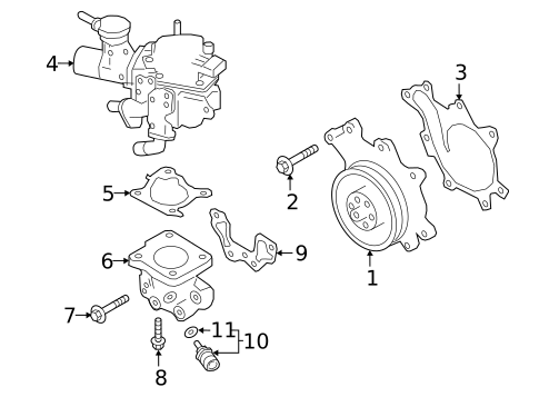 Water Pump for 2022 INFINITI Q50 #0