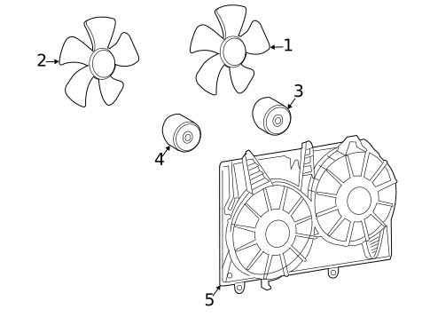 Cooling Fan for 2008 Cadillac CTS #0
