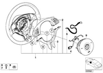 61316949754 - Steering: Switch, Multifunct. Steering Wheel for BMW Image