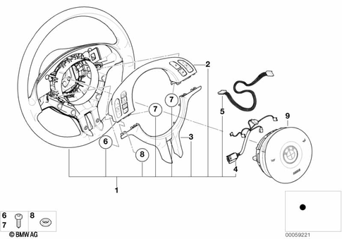 Steering Wheel for 2002 BMW X5 4.6is #0