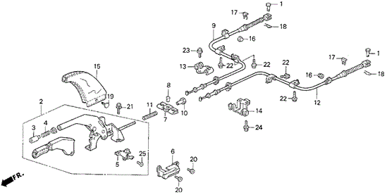 Parking Brake for 1994 Acura Vigor #0