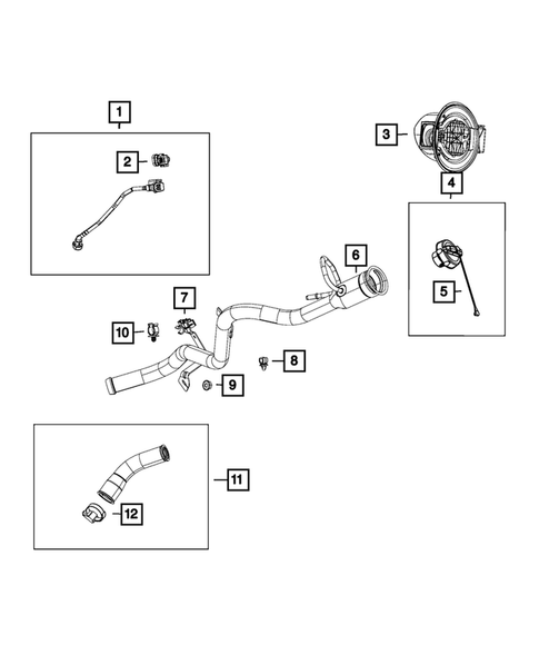 Fuel Tank Filler Tube for 2015 Chrysler 200 #0