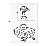 8K0611301A - Brakes: Brake Master Cylinder Reservoir for Audi Image