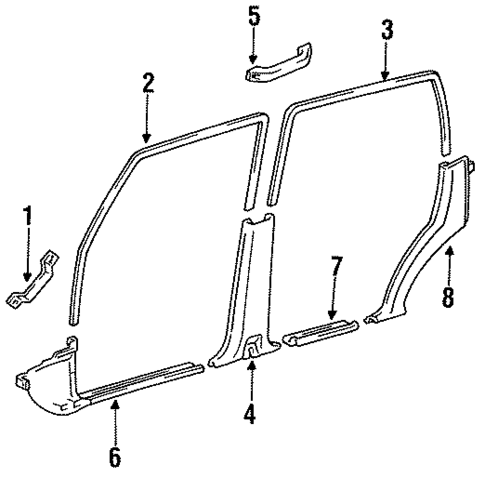 Interior Trim for 1994 Toyota Land Cruiser #0