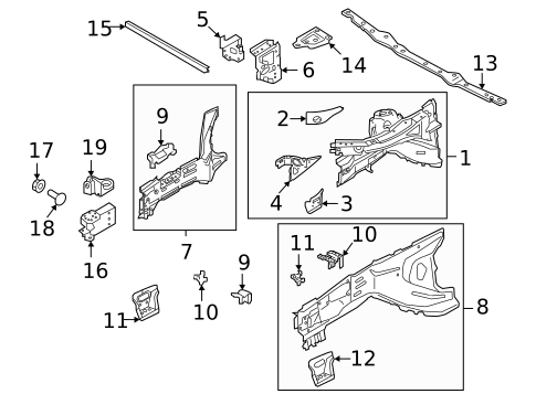 Structural Components & Rails for 2019 Volvo XC90 #4