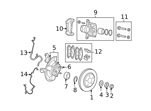 Front Brakes for 2015 Jeep Compass #0