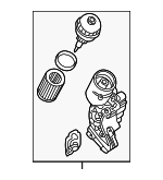 11427519708 - : Oil Filter Housing for BMW: 525i, 530i Image
