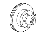 19211904 - Brakes: Hub &amp; Rotor for Buick: Electra, LeSabre | Cadillac: Brougham, DeVille, Fleetwood | Chevrolet: Astro, C/K Pickup, Caprice, Impala, R10, Suburban C10, Suburban K10, Suburban R10, Suburban V10, V10 | GMC: C1500 Pickup, K1500 Pickup, R1500 Pickup, Safari, Suburban C1500, Suburban K1500, Suburban R1500, V1500, V1500 Suburban | Oldsmobile: 98, Custom Cruiser, Delta 88 | Pontiac: Parisienne, Safari Image