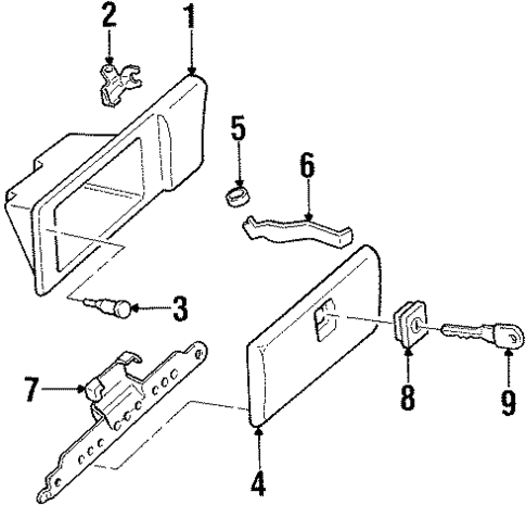 Glove Box for 1998 Oldsmobile Silhouette #0