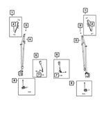 6TS681D4AC - : Front Seat Belt for Jeep: Grand Wagoneer, Wagoneer Image