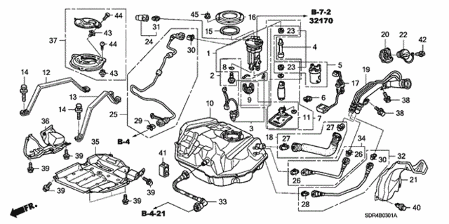 Fuel Tank ('06-) for 2007 Honda Accord #0