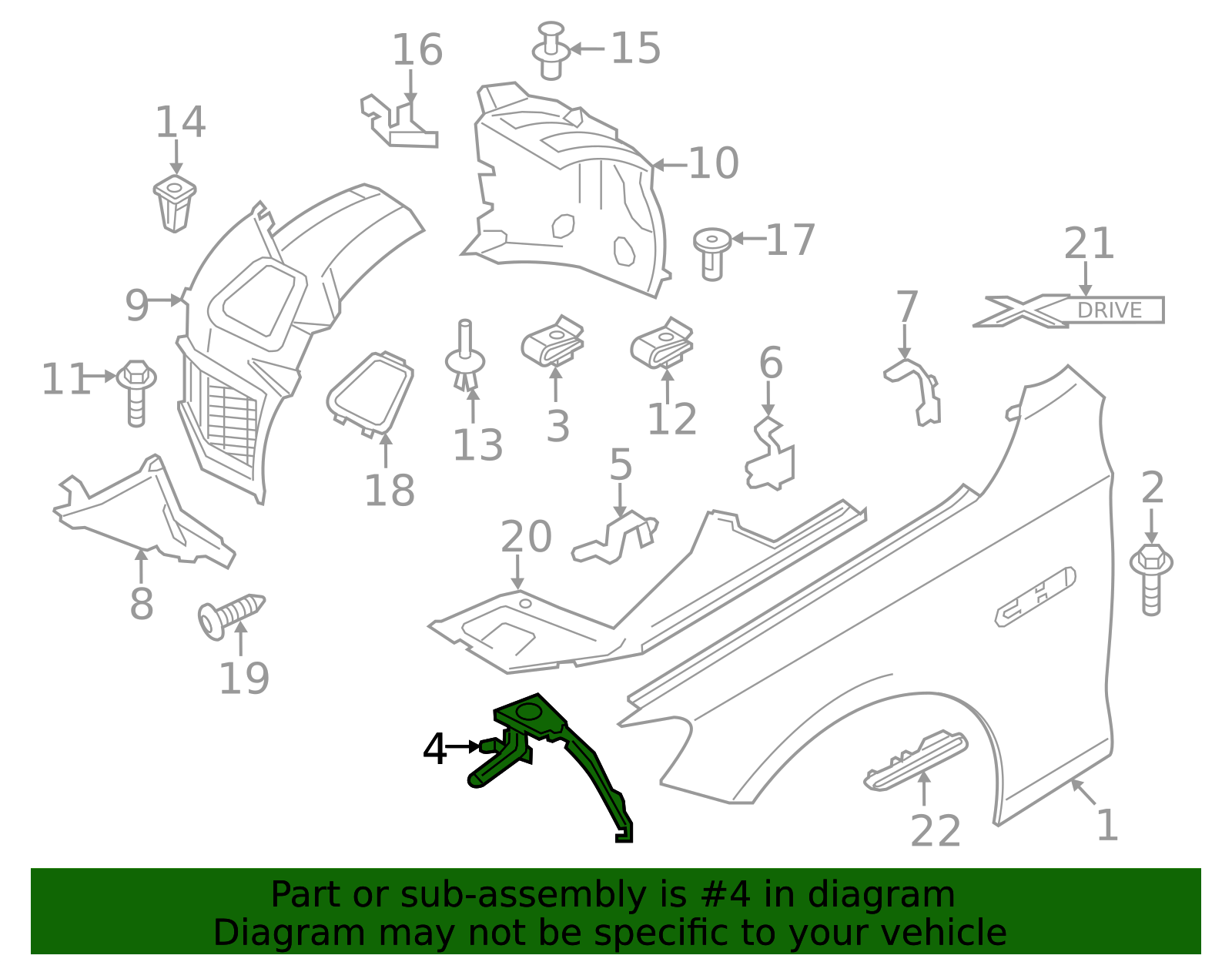 41-35-7-230-576 - High-Quality Front Bracket for 2010-2017 BMW ...
