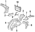 6173216220 - Body: Inner Panel for Toyota: Tercel Image