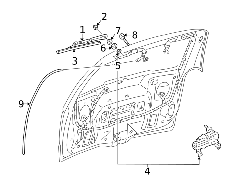 Wiper & Washer Components for 2007 Chevrolet Uplander #1