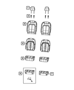 6TE581D4AF - Interior Trim: Front Headrest, Right Or Left for Mopar Image image