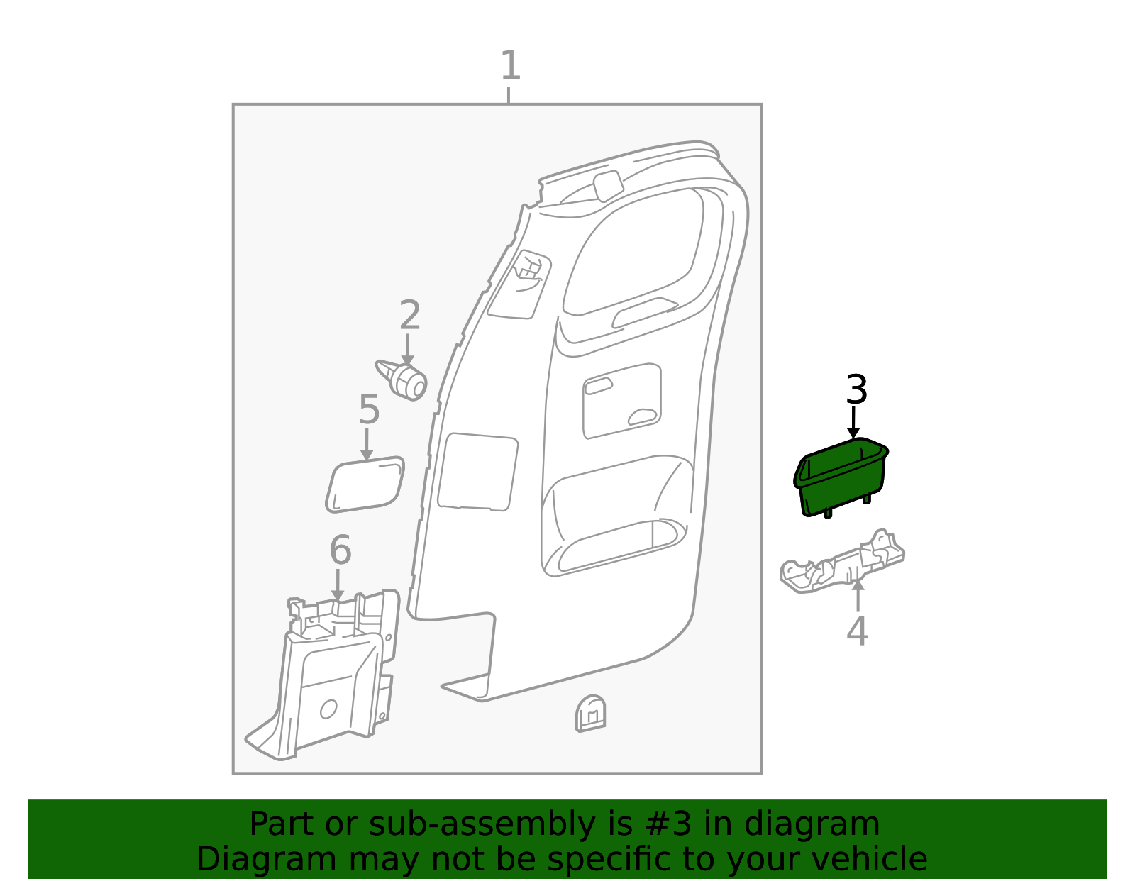 2005-2015 Toyota Tacoma Pull Handle 74813-01010-B1 | Toyota Parts Center